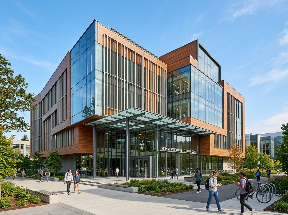 University Campus Facade by Almax